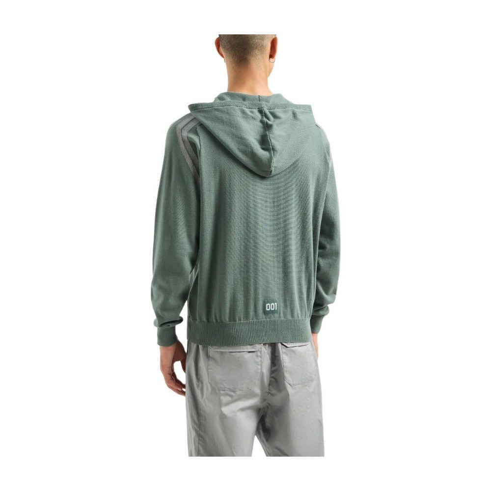 Armani Exchange Hoodie Grey Green