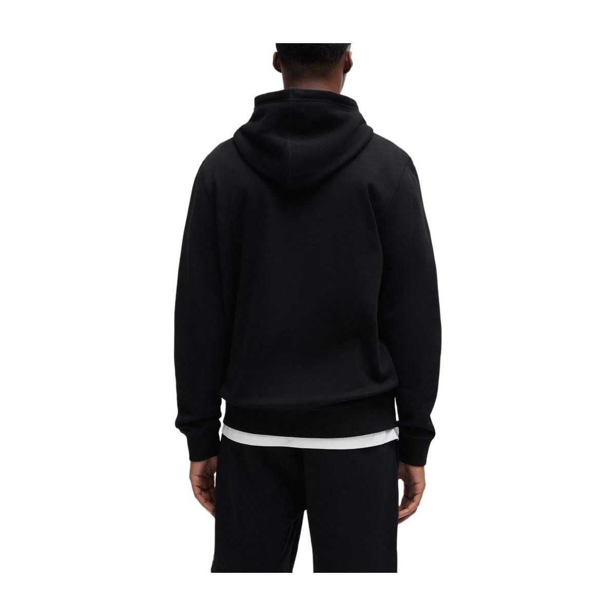 HUGO BOSS Cotton-Terry Hoodie With Logo Patch Logo
