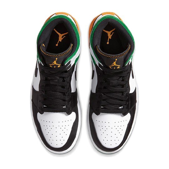 Jordan Air Jordan 1 Mid SE White Green Orange