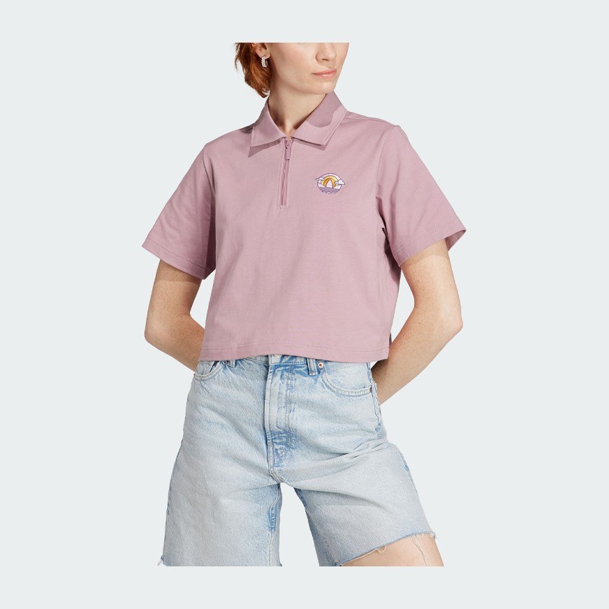 adidas Originals Cropped Polo Shirt