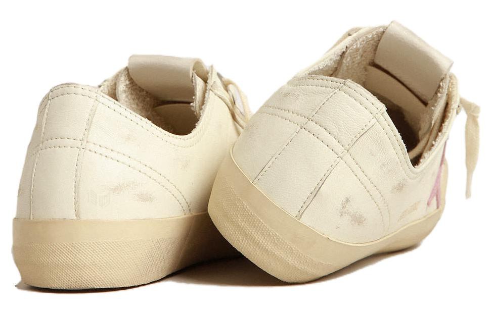 Golden Goose V-Star Beige Distressed