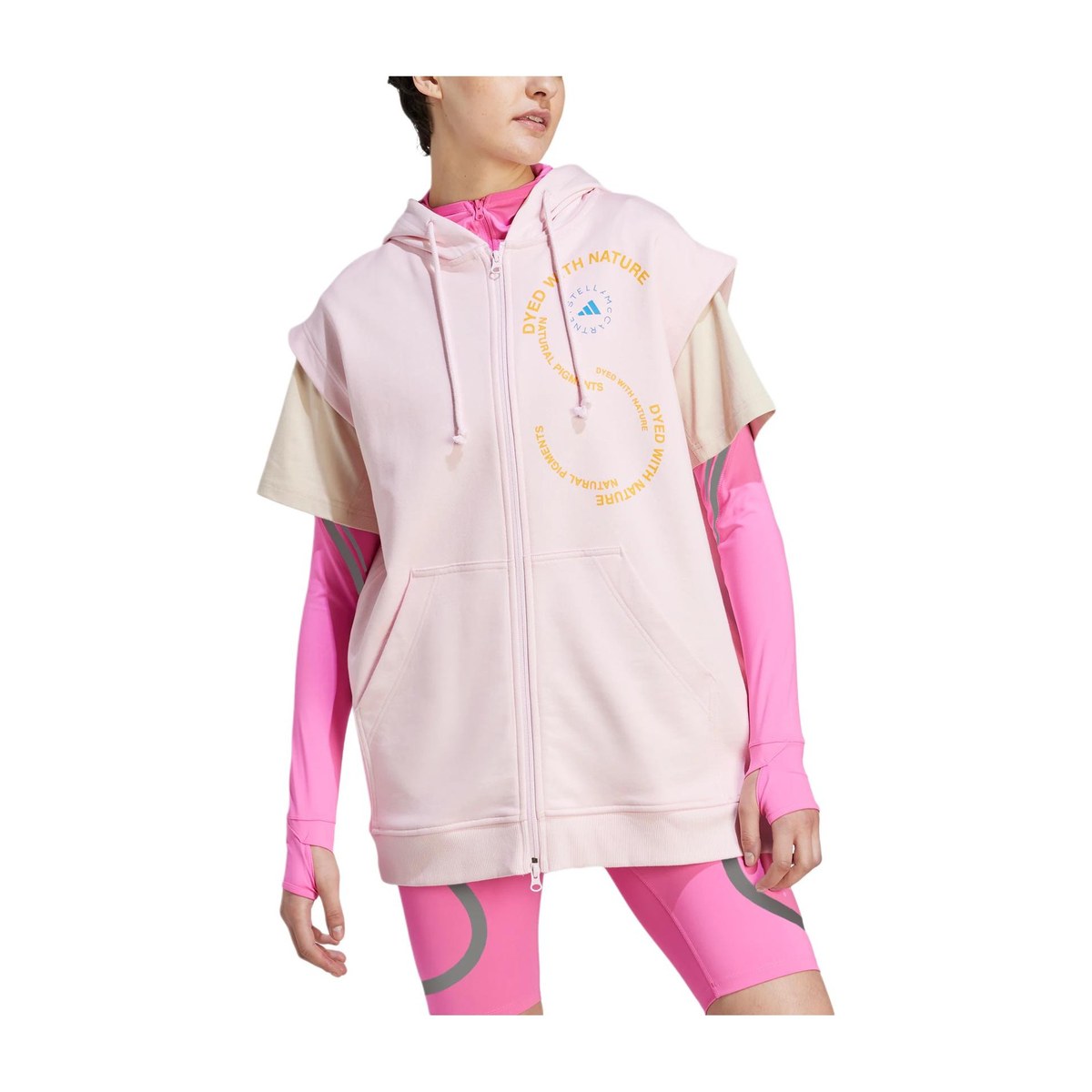 adidas x Stella McCartney Sportswear Sleeveless Hoodie Logo