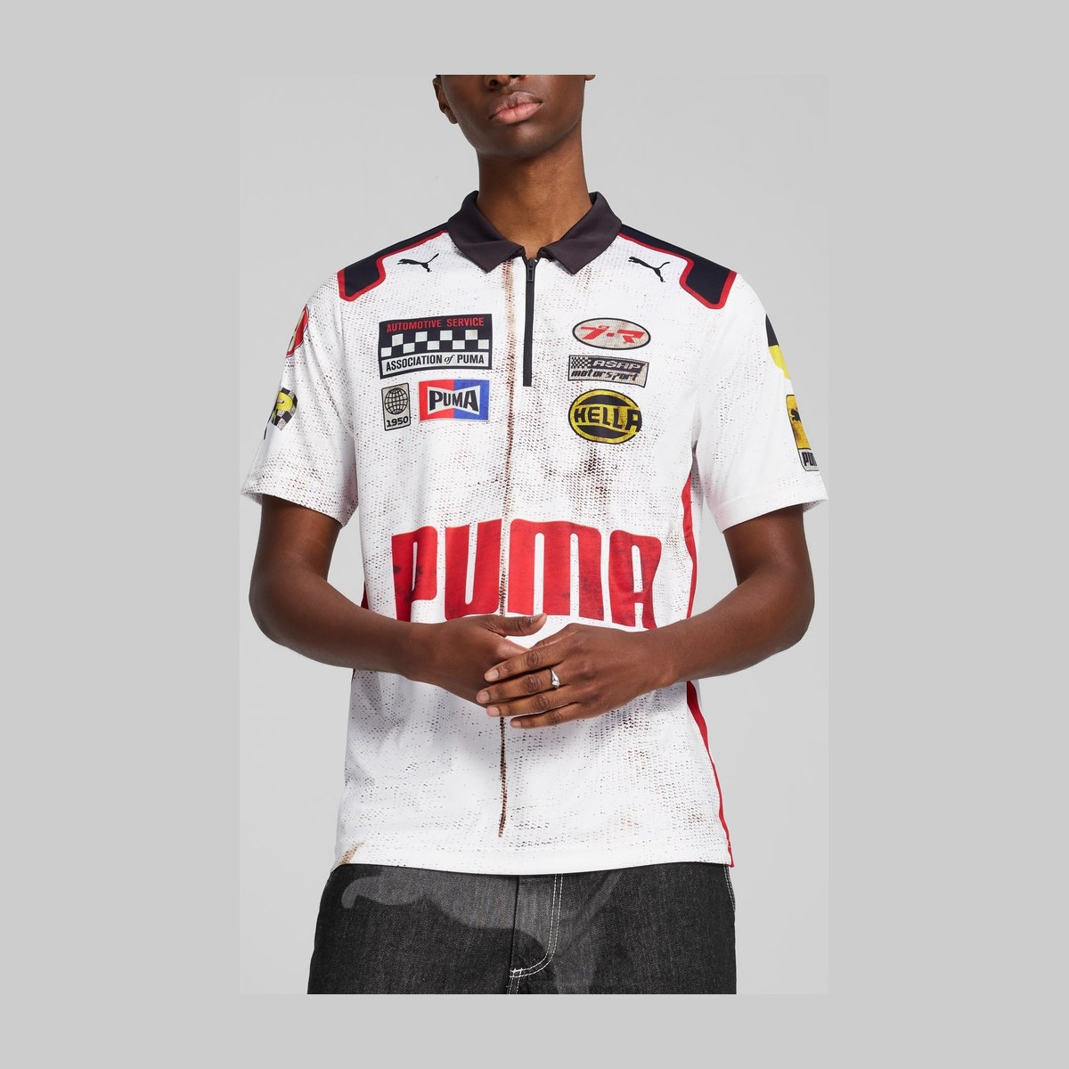 PUMA A$AP Rocky Team Zi Racing Polo White