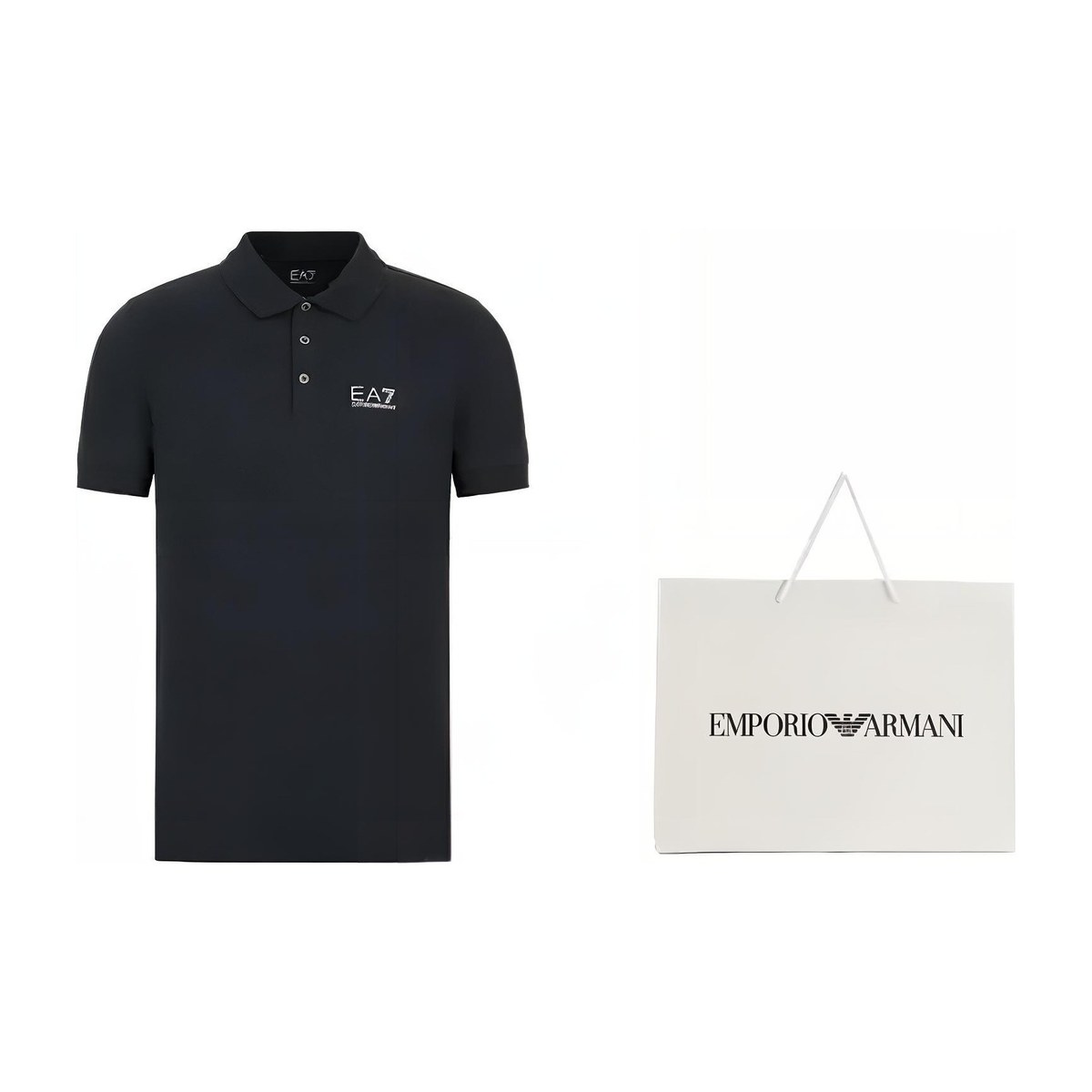 Emporio Armani Core Identity Polo Shirt Black
