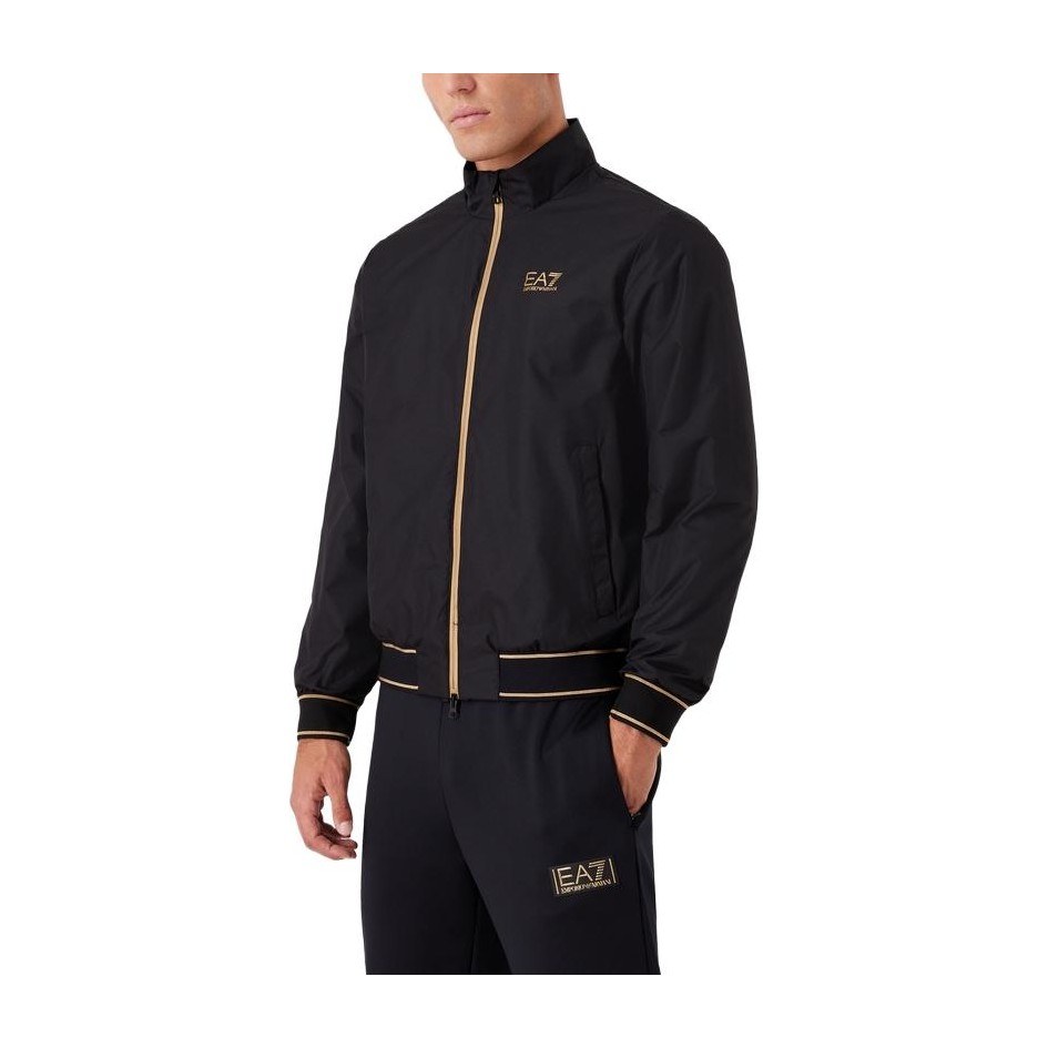 Emporio Armani EA7 FW23 Black Bomber Jacket