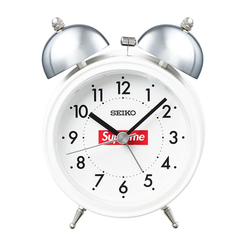 Supreme Seiko Alarm Clock White