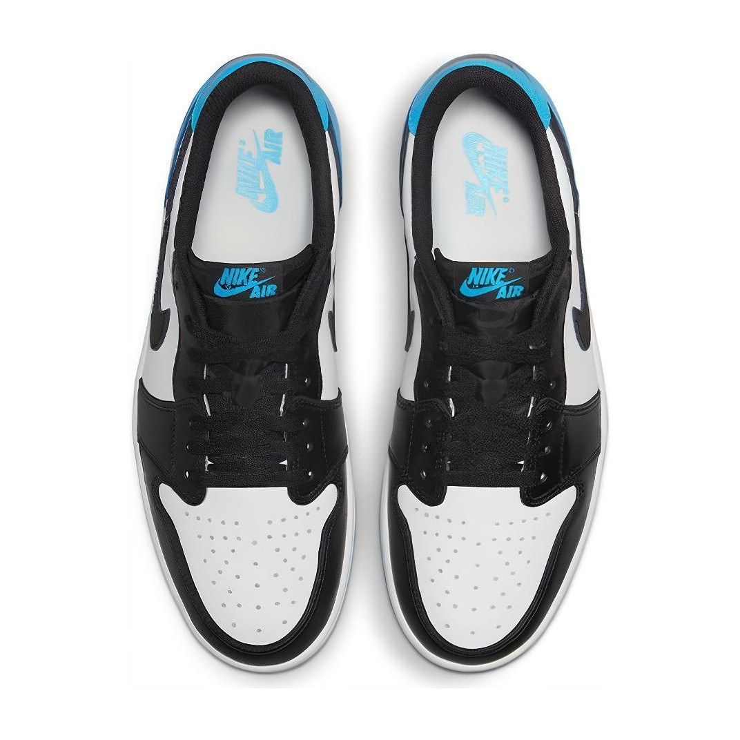 Jordan Air Jordan 1 Low "Black and Dark Powder Blue"