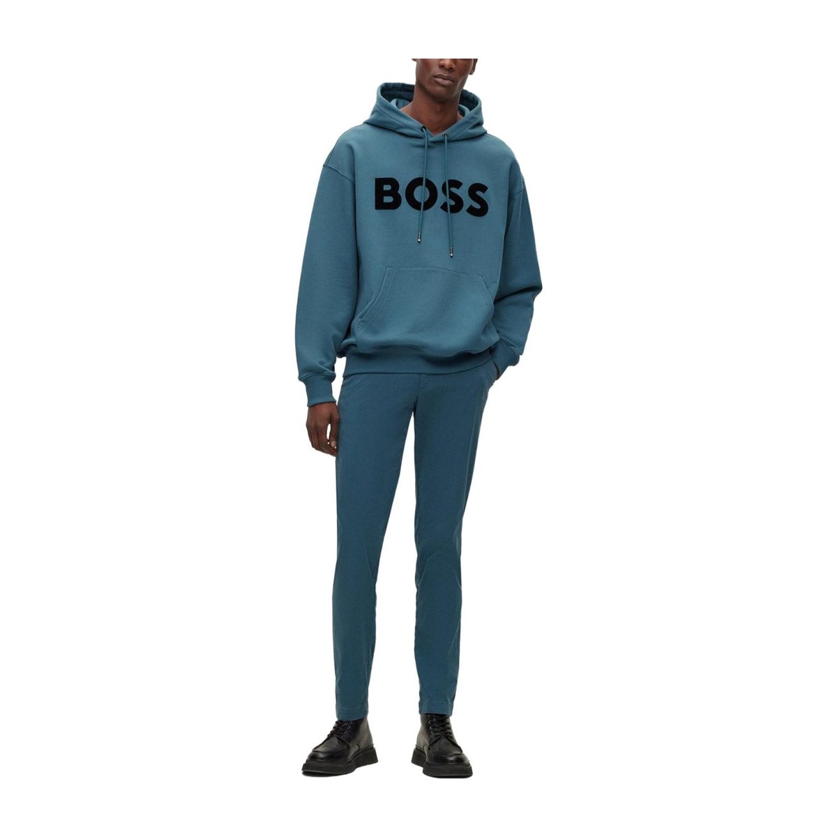 HUGO BOSS Hooded Sweatshirt Turquoise