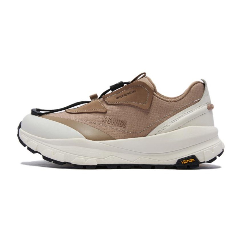 KSWISS Low Top Running Shoes Tofu White Sand Gravel Black