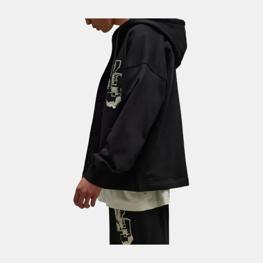 Y-3 Logo Print Hoodie Black