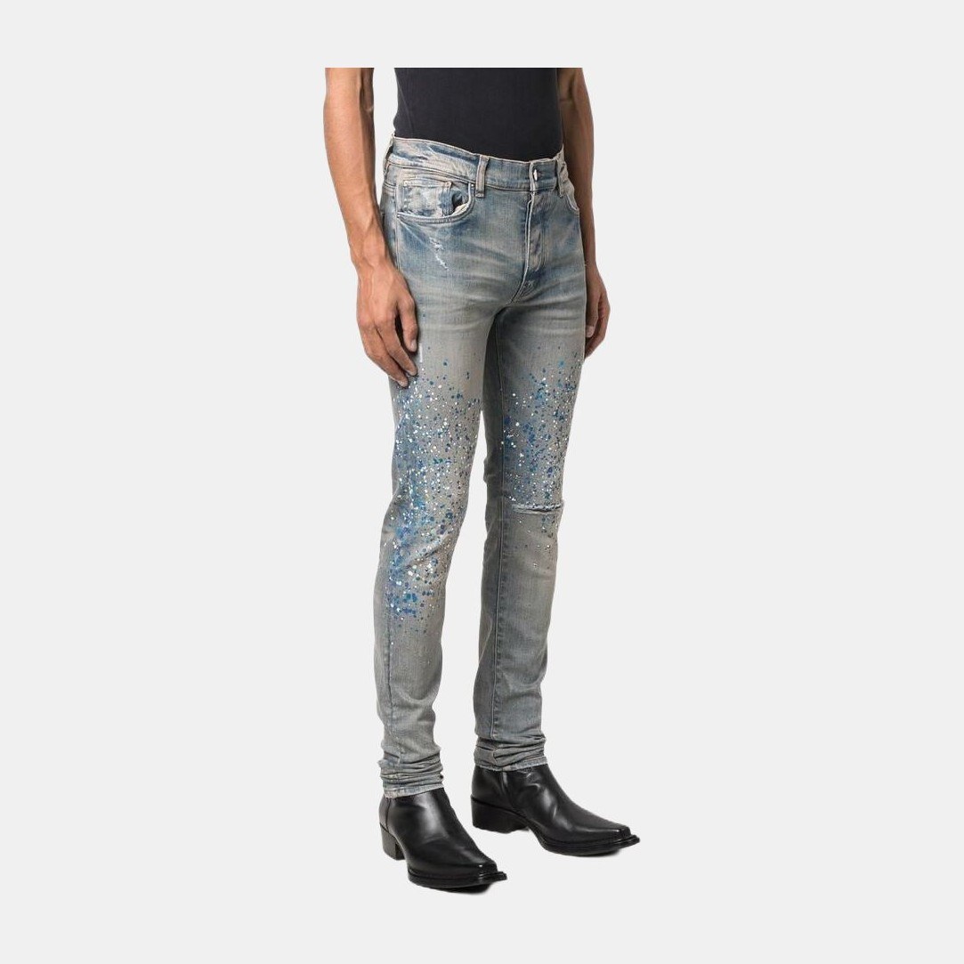 AMIRI 22 Distressed Jeans Blue