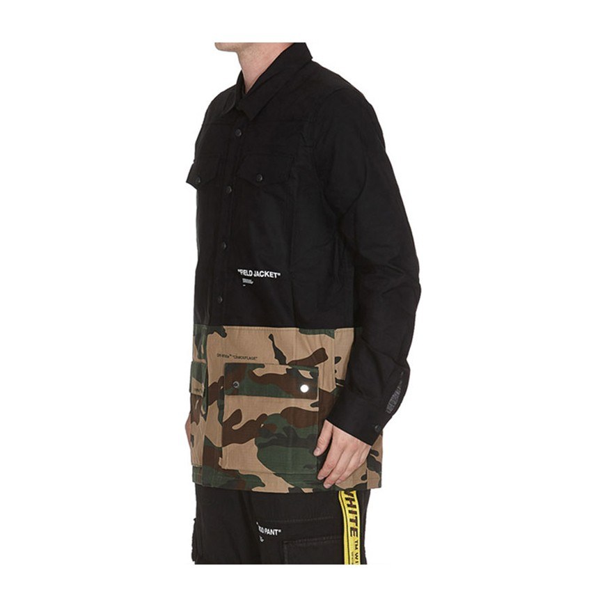 OFF-WHITE SS19 Camo Patchwork Jacket
