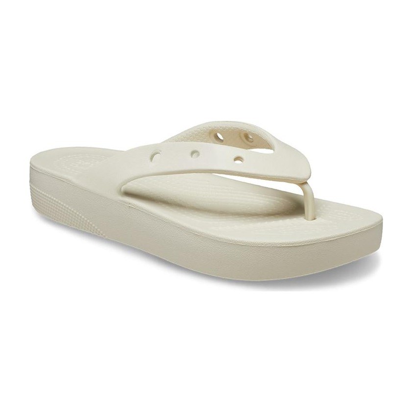 Crocs Classic Cloud Flip Flops Bone White