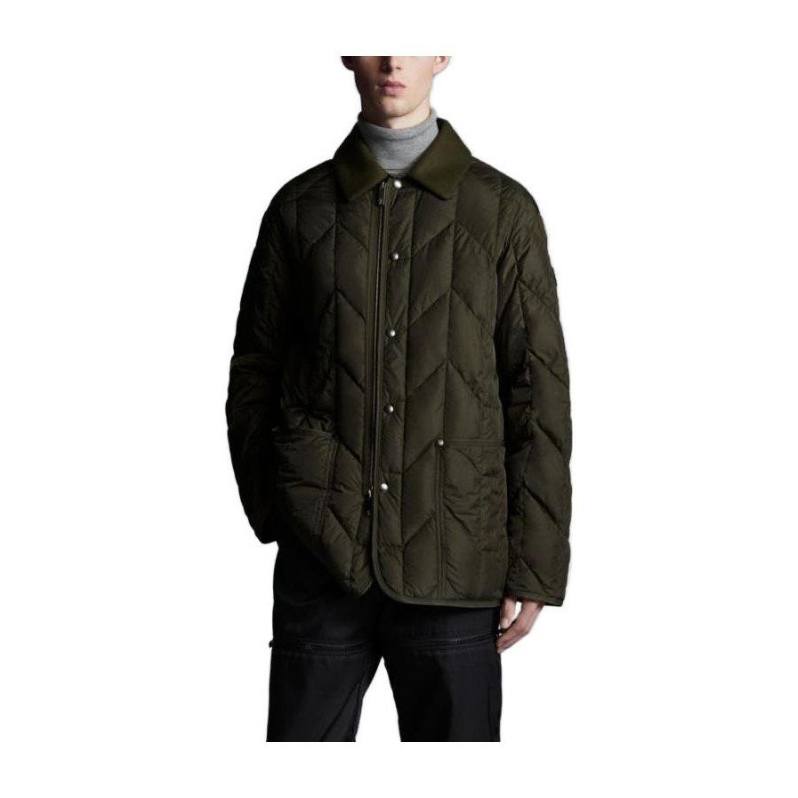 Moncler Quilted Down Jacket Green