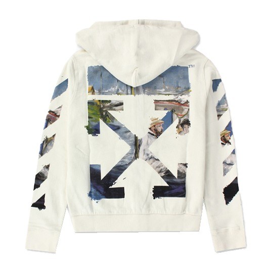 OFF-WHITE SS19 Classic Hoodie White