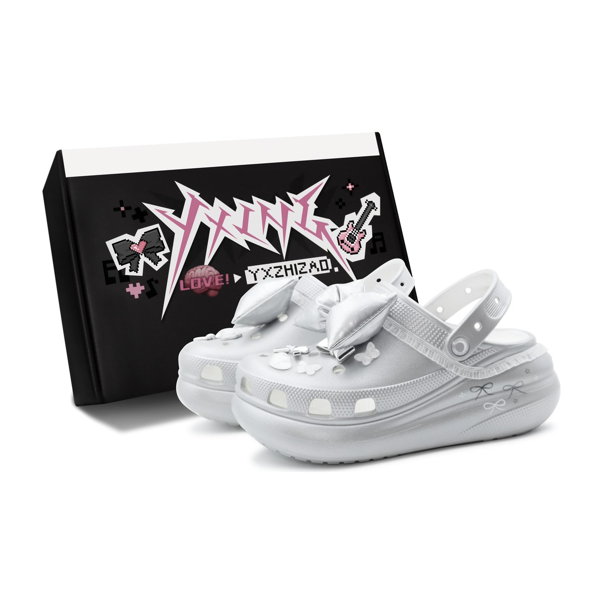 Crocs Classic Clog Silver White