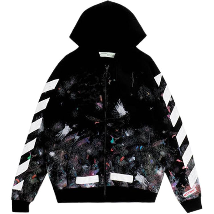 OFF-WHITE Firework Graffiti Arrow Hoodie