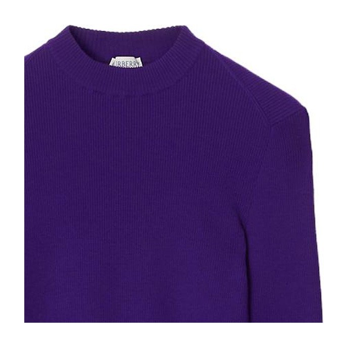 Burberry Wool Blend Sweater Purple