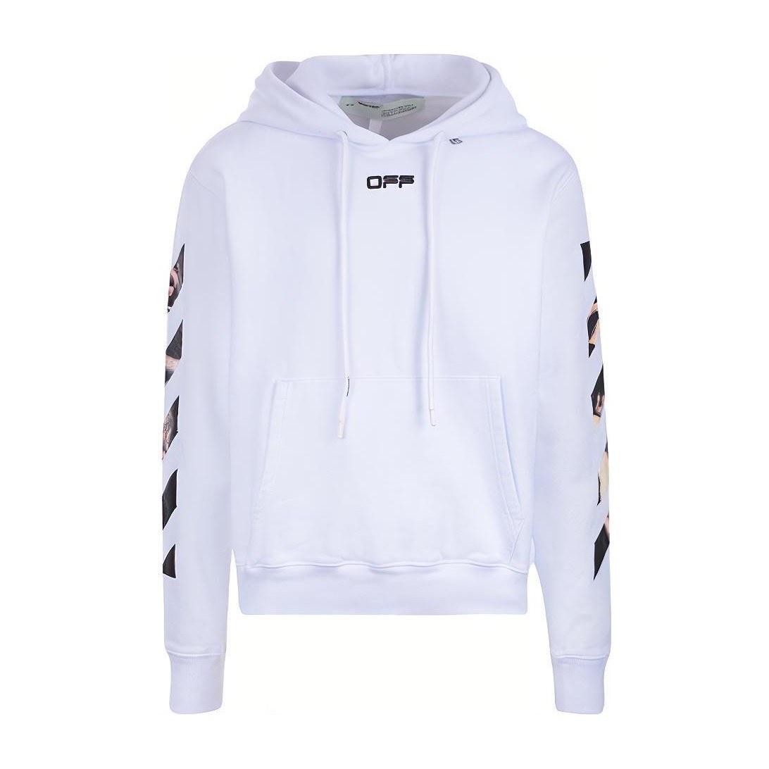 OFF-WHITE Caravaggio Arrow Hoodie White