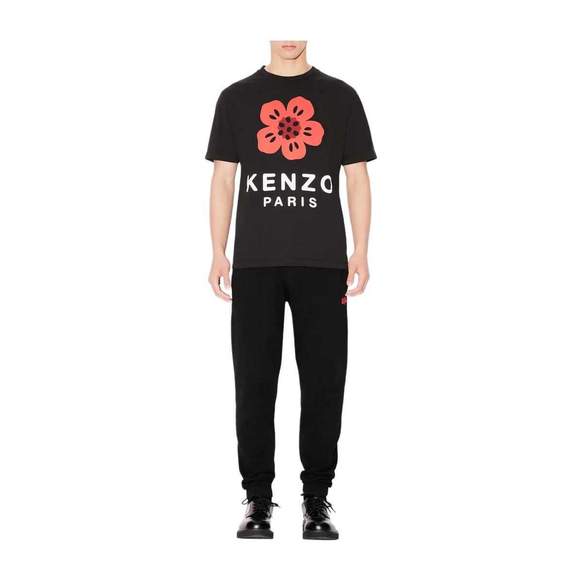 KENZO Logo Floral Print T-Shirt