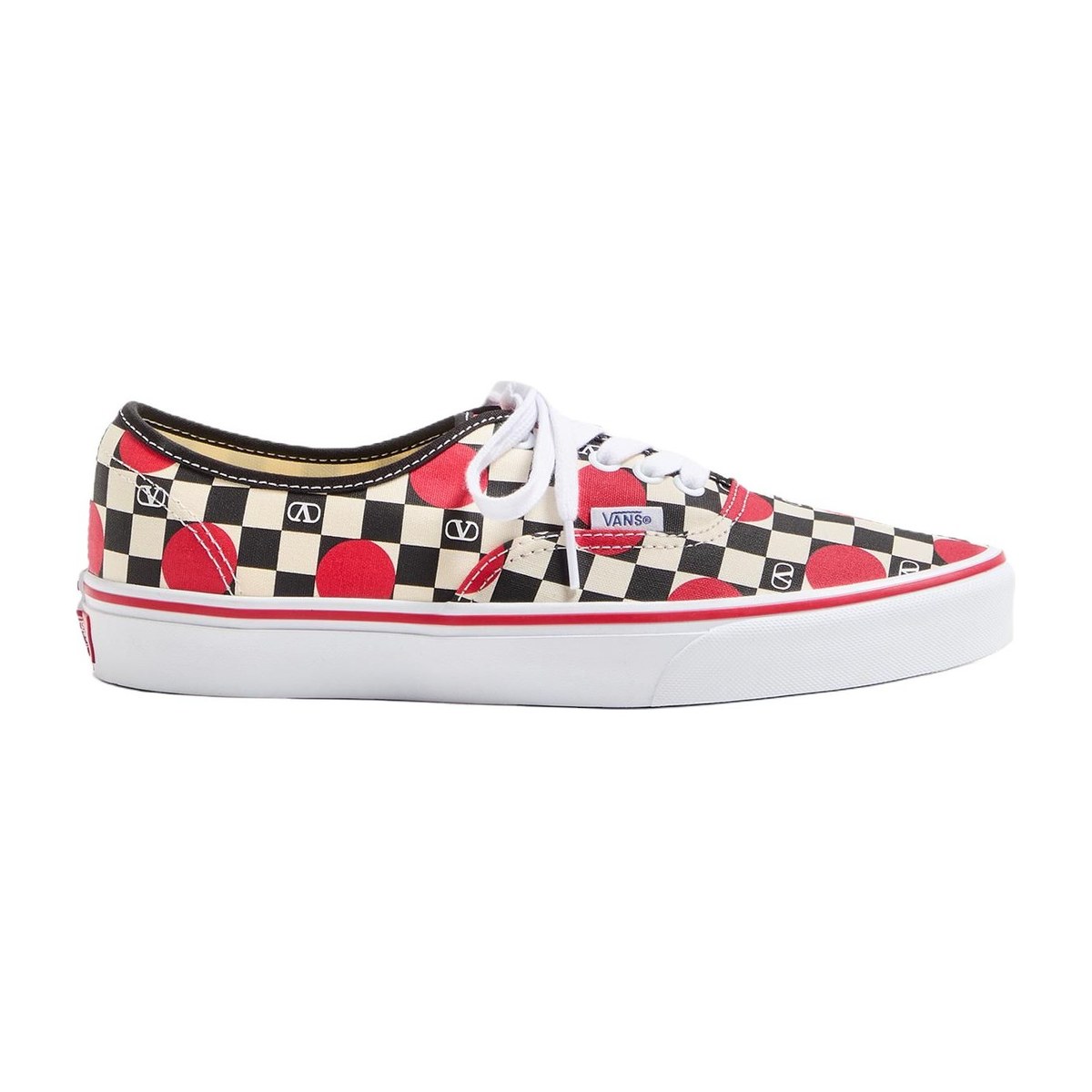 Valentino x Vans Vlogo Low Canvas Sneakers Red