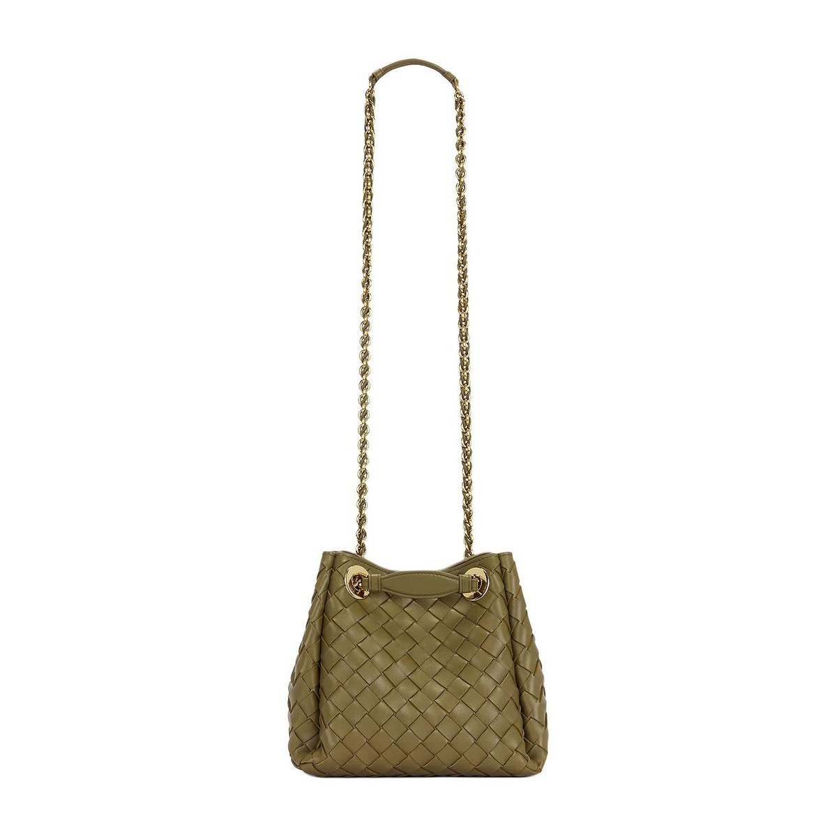 Bottega Veneta Parachute Shoulder Bag Green