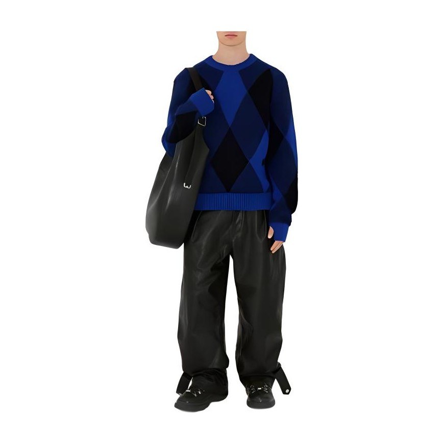 Burberry Argyle Wool Sweater