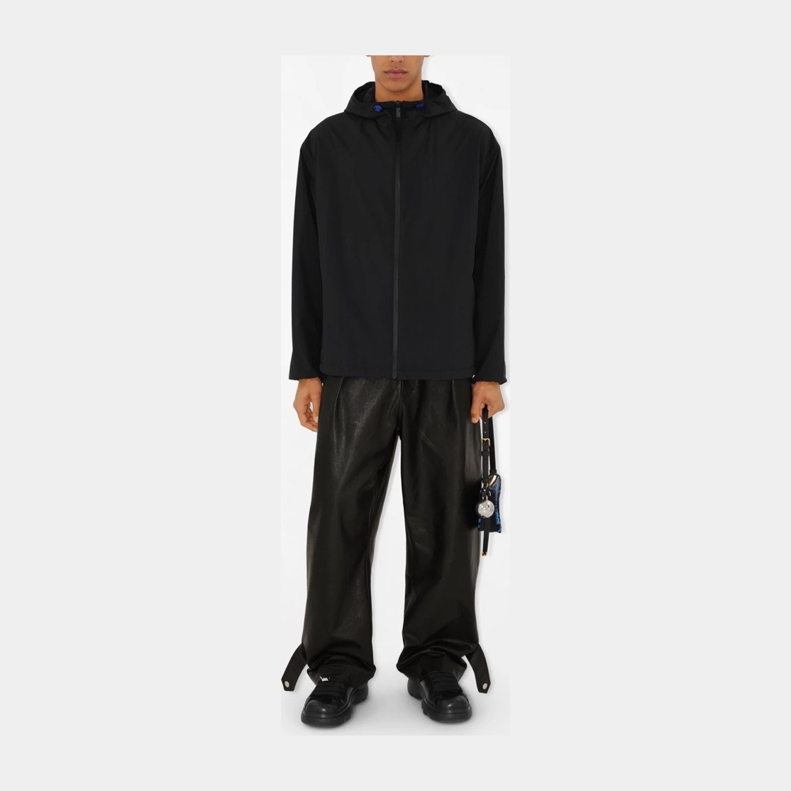 Burberry Hooded Zip Jacket Black