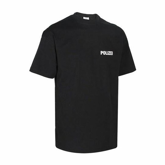 Vetements Logo Print T-Shirt Black