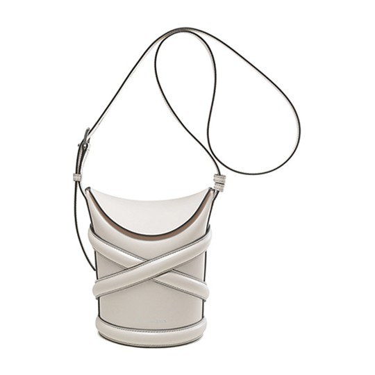 Alexander McQueen The Curve Bag Ivory