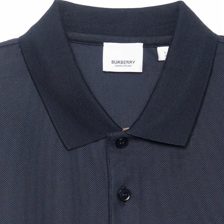 Burberry Embroidered Polo Shirt Blue