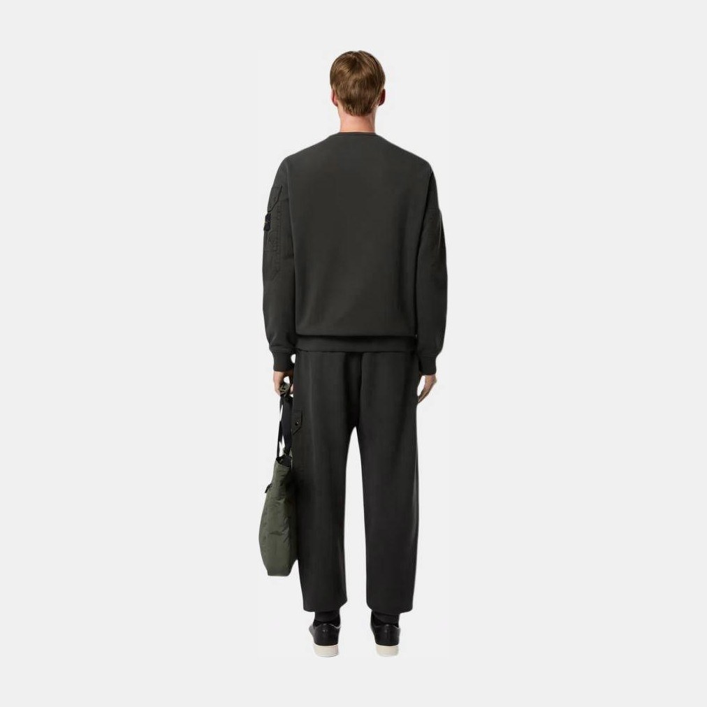 Stone Island FW24 Logo Crewneck Sweatshirt Gray Black