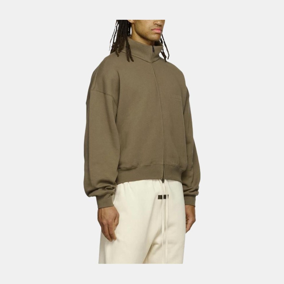 Fear of God Essentials FW22 Brown Full Zip Jacket