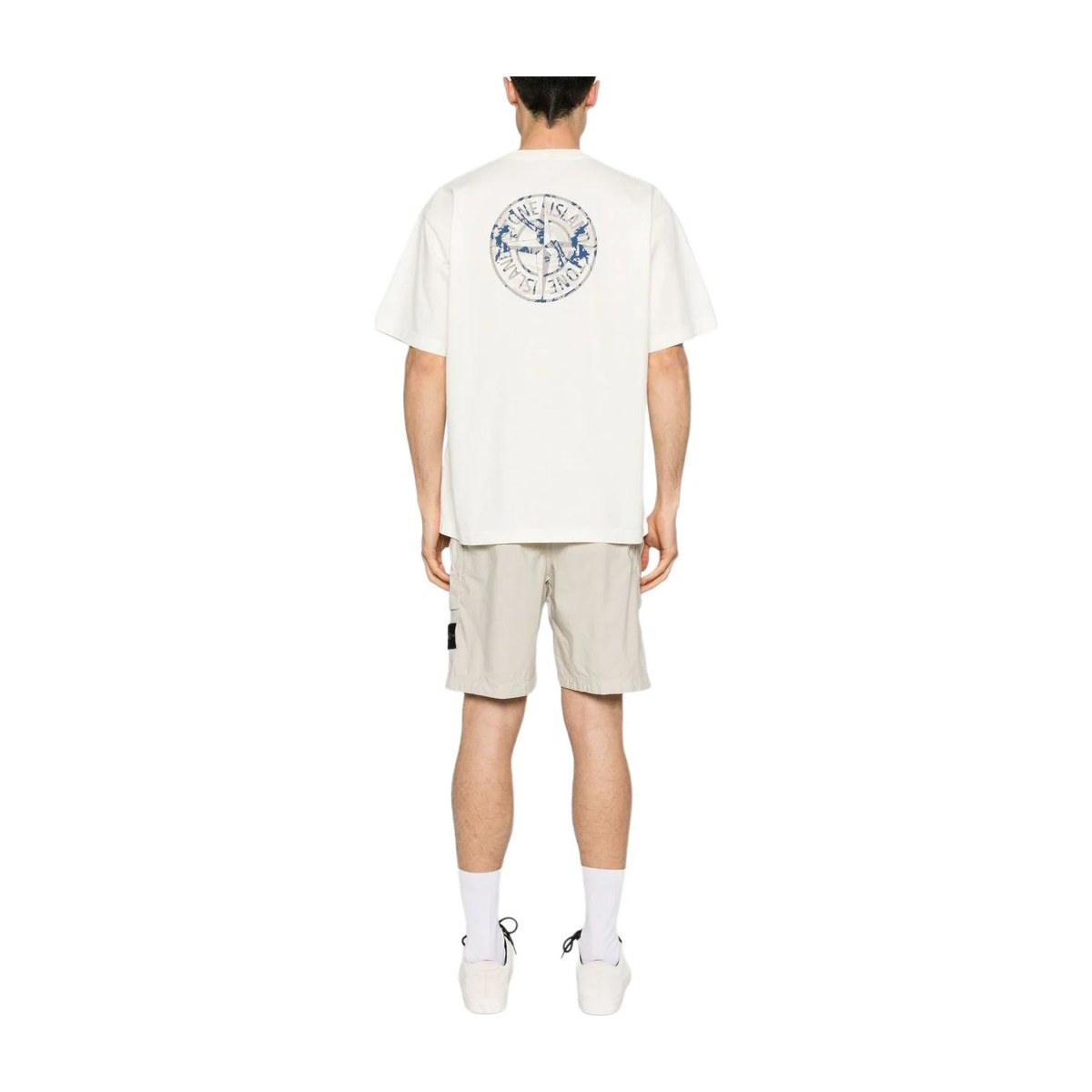 Stone Island Logo Print T-Shirt White
