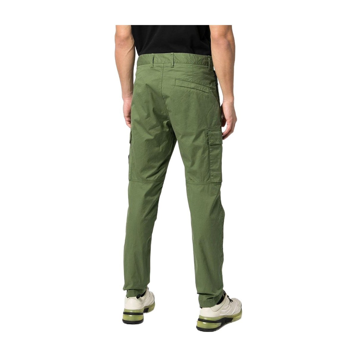 Stone Island FW22 Logo Patch Pants Green