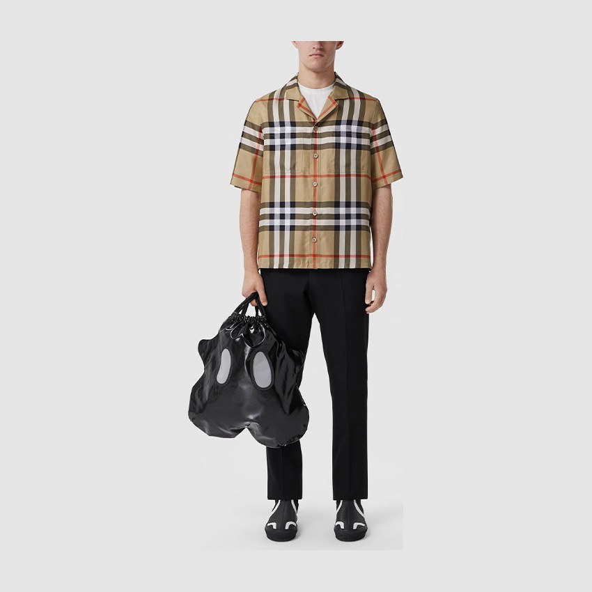 Burberry SS22 Check Silk Shirt