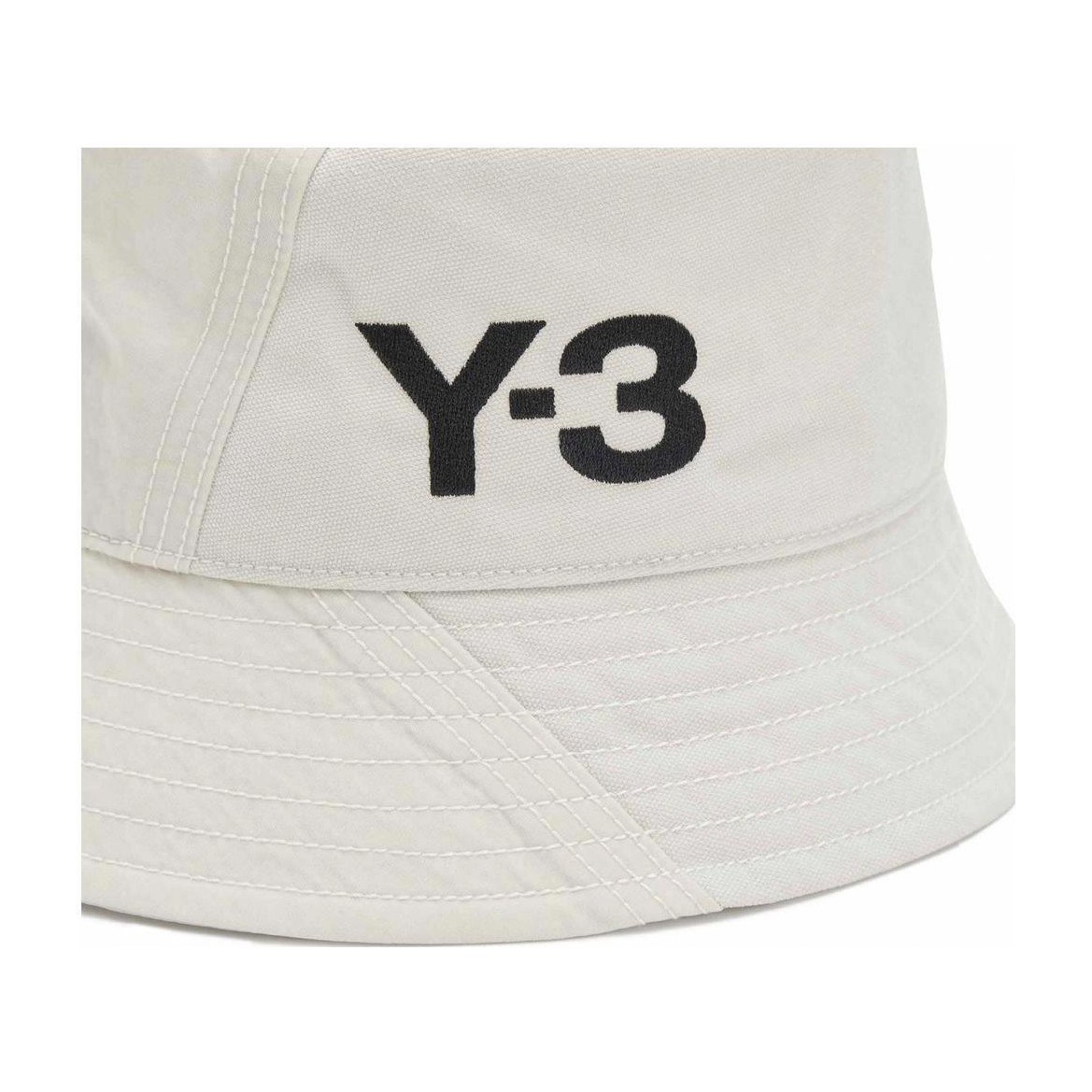 Y-3 Logo Bucket Hat White