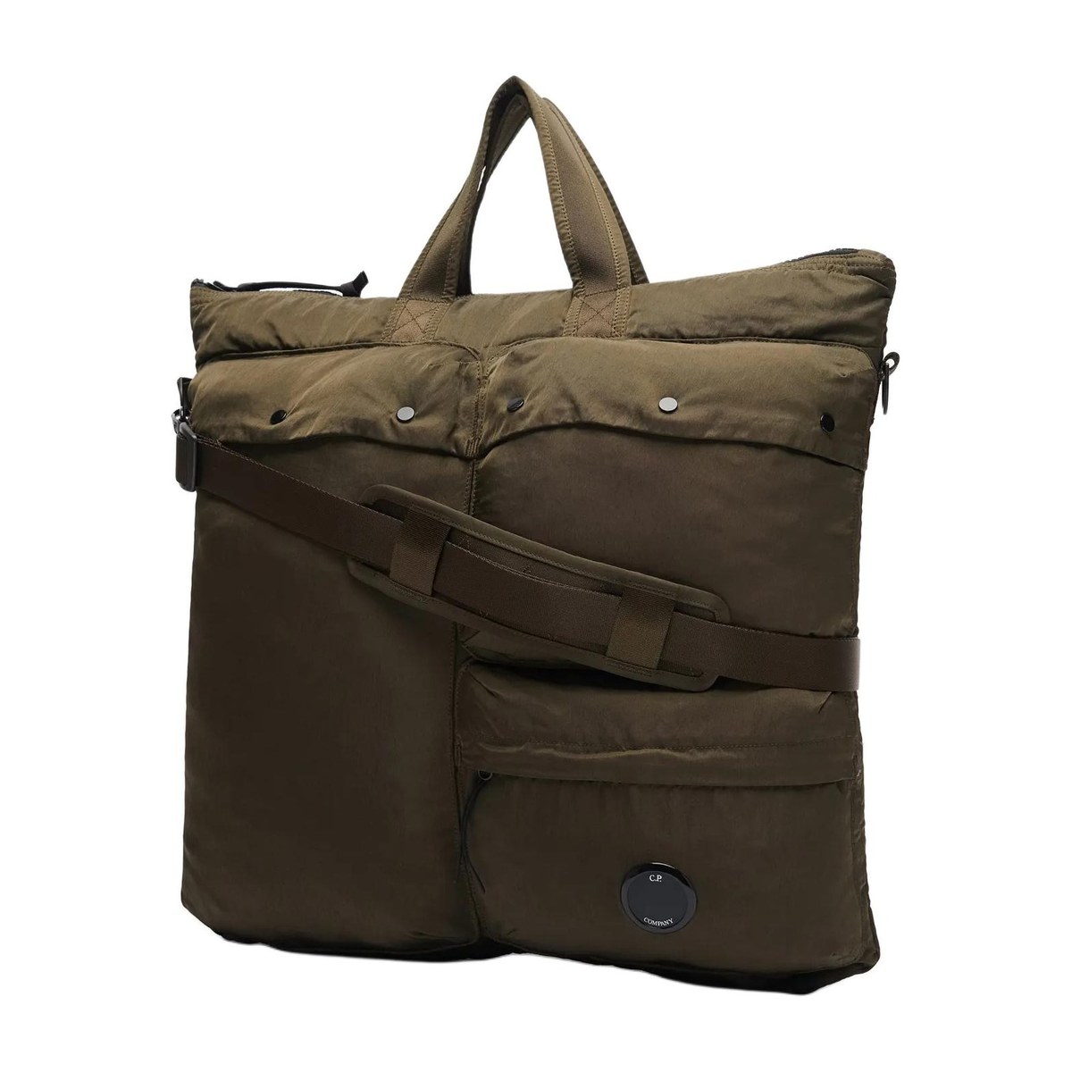 C.P. Company SAC CABAS Green Nylon Shoulder Bag