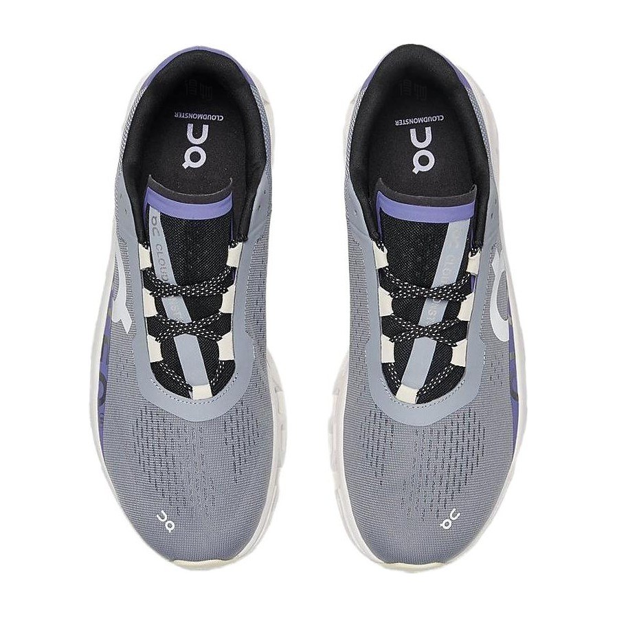 On Cloudmonster Grey Purple