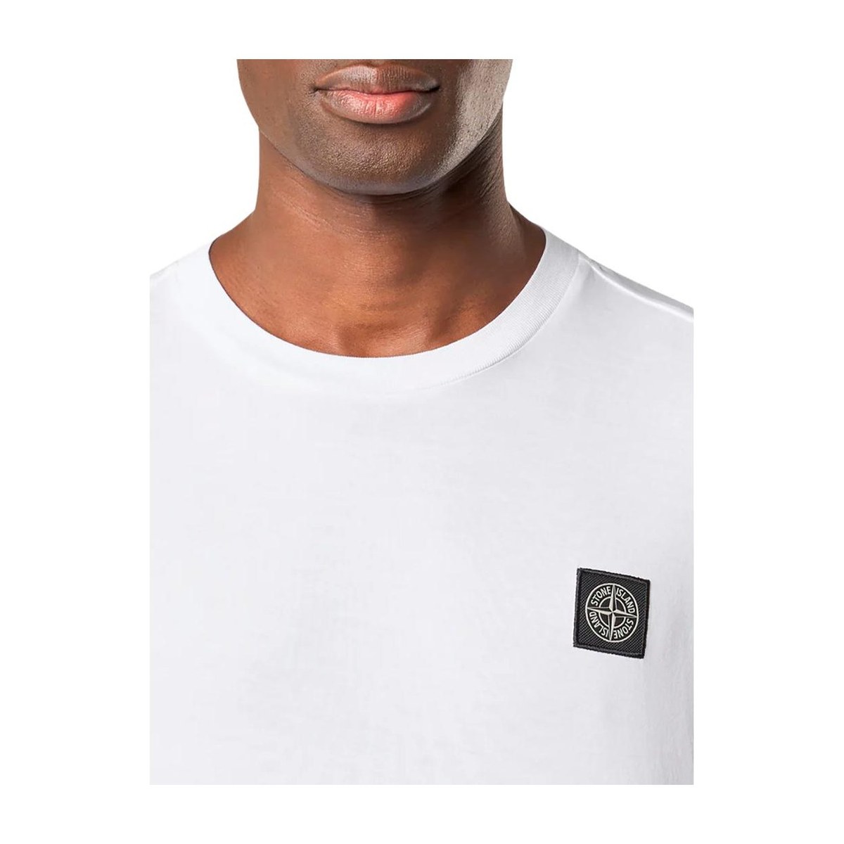 Stone Island Slim Logo Crewneck Long Sleeve Tee