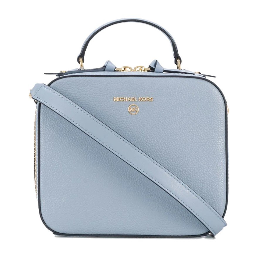 MICHAEL KORS Jet Set Medium Logo Tote Light Blue