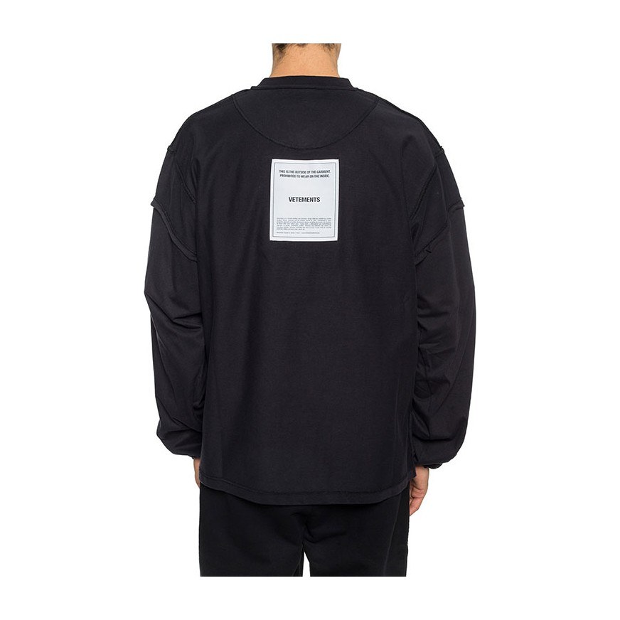 Vetements FW22 V-Neck Pullover Black