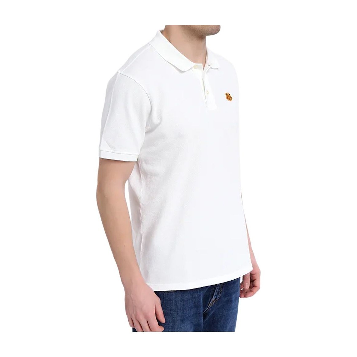 KENZO Classic Embroidered Logo Polo White