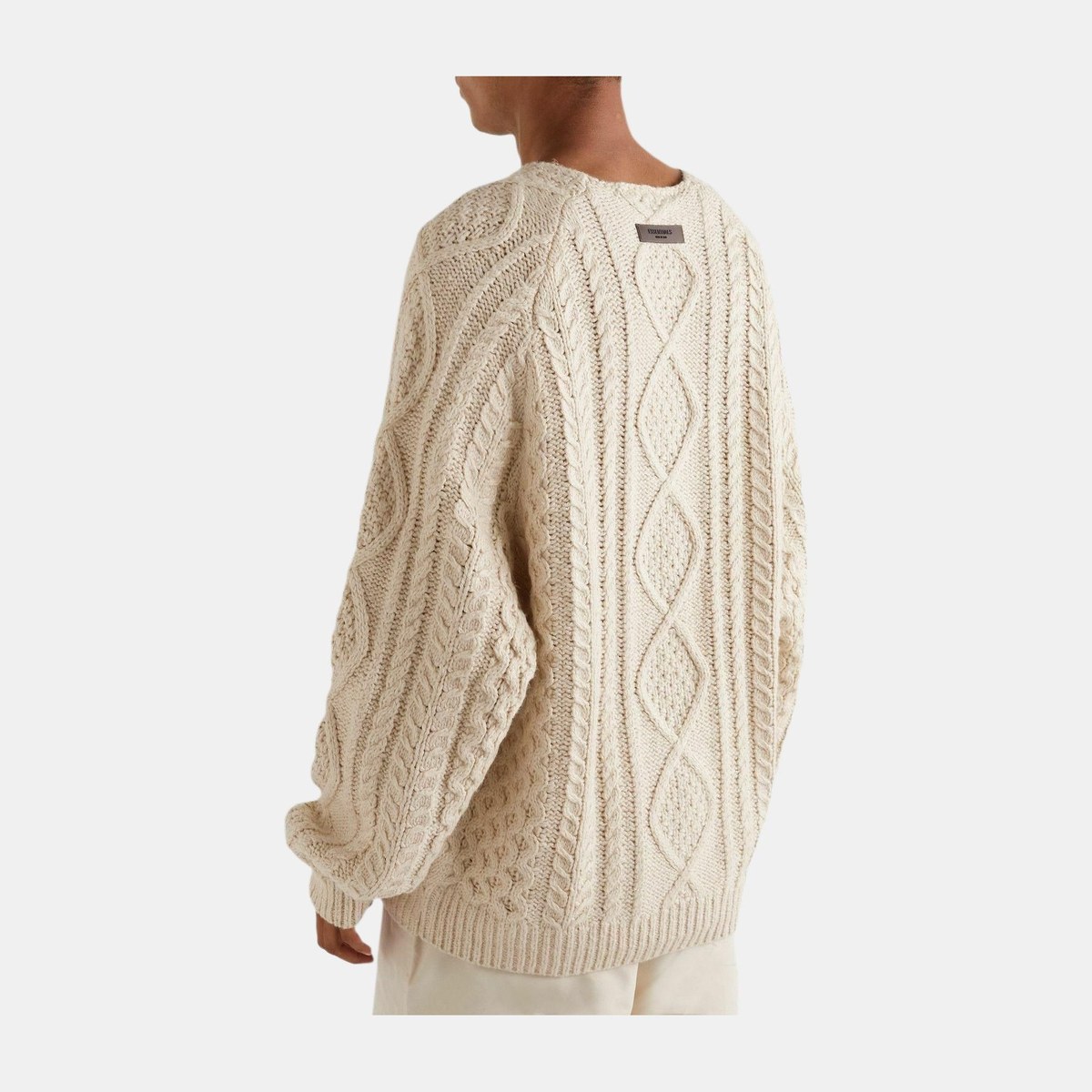 Fear of God Essentials Cable Knit Eggshell