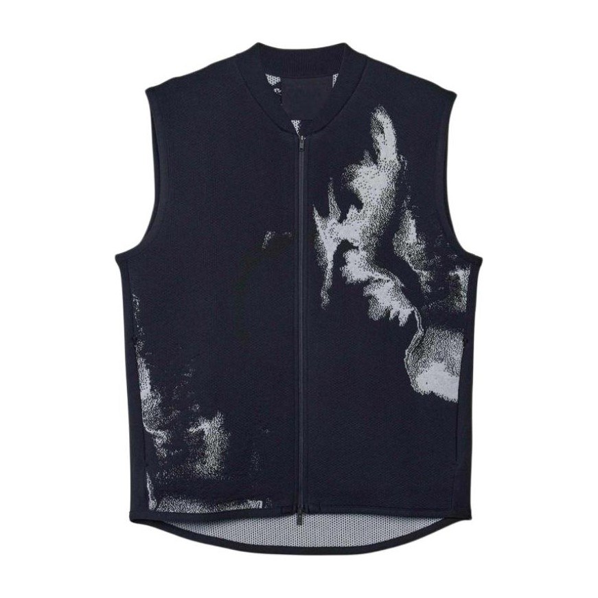 Y-3 Logo Zip Sleeveless Vest