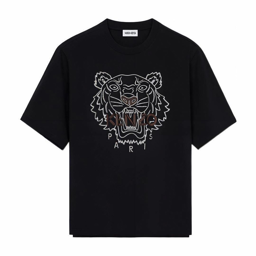 KENZO Tiger Print T-Shirt Black