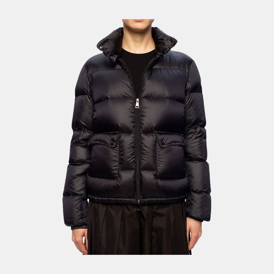 Moncler FW21 Logo Down Jacket Black