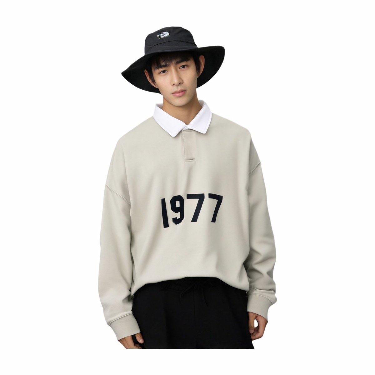 Fear of God Essentials 1977 SS22 Rugby Wheat Polo