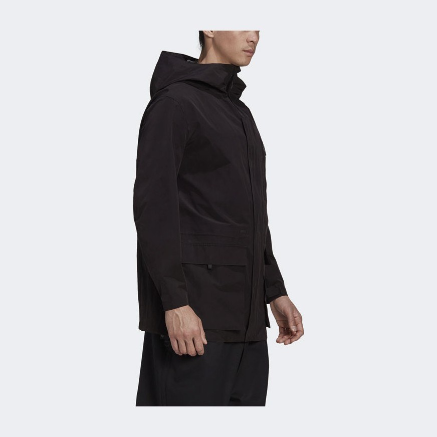 Y-3 Hooded Windbreaker Jacket Black