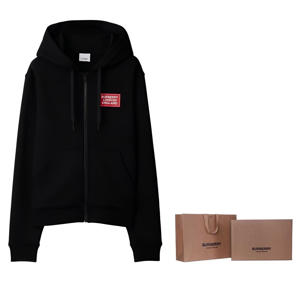 Burberry SS24 Logo Hoodie Black